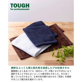10 Piece Bulk Medium Thick Professional Touch Series Commercial Wash Towel Set (Navy)