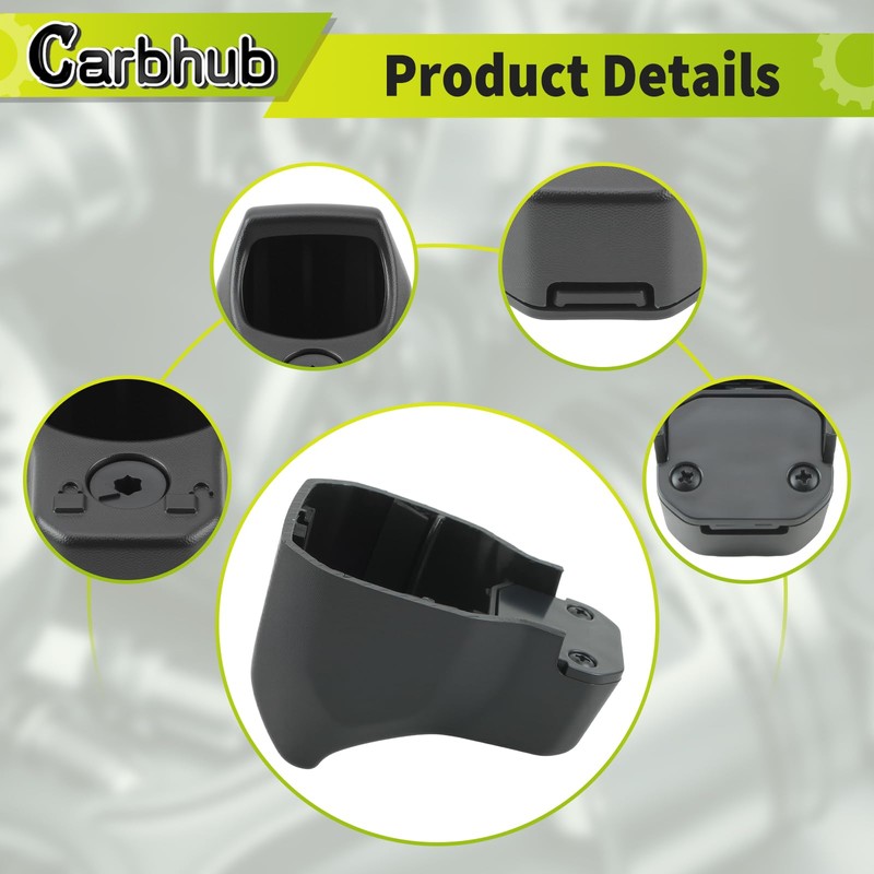 Carbhub Black Rear View Backup Park Assist Camera Bezel Cover