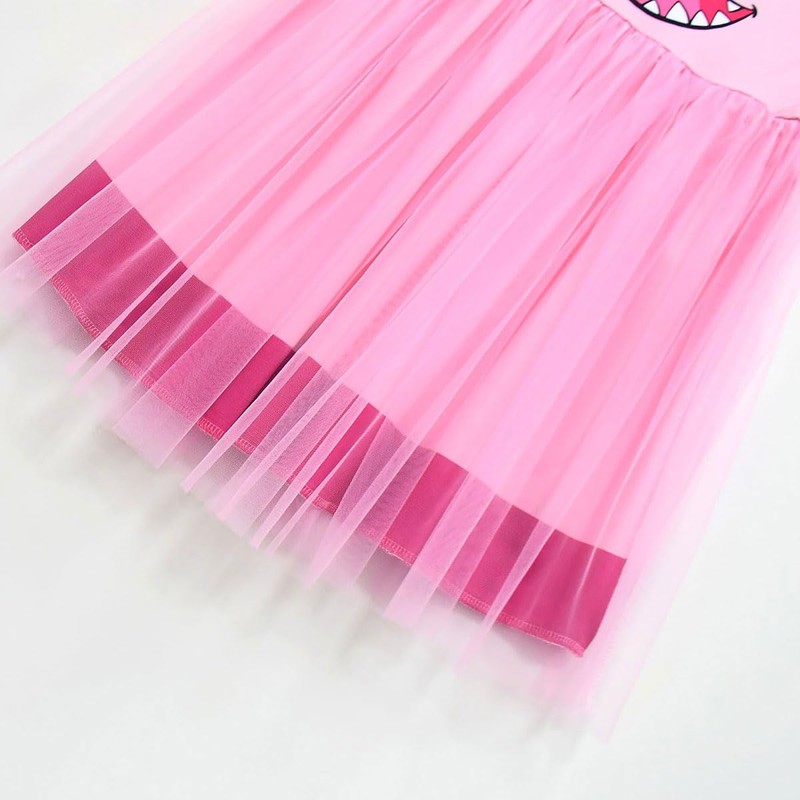Kids Girls Pink Tutu Dress Theme Party Tulle Dress Up