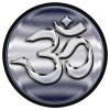 StickerSector REFLECTIVE Om "Chrome" Circle Sticker LS303-REF