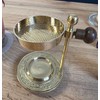 Bitto Weihrauchbrenner Oman golden Messing verstellbar, H 10 cm, Ø