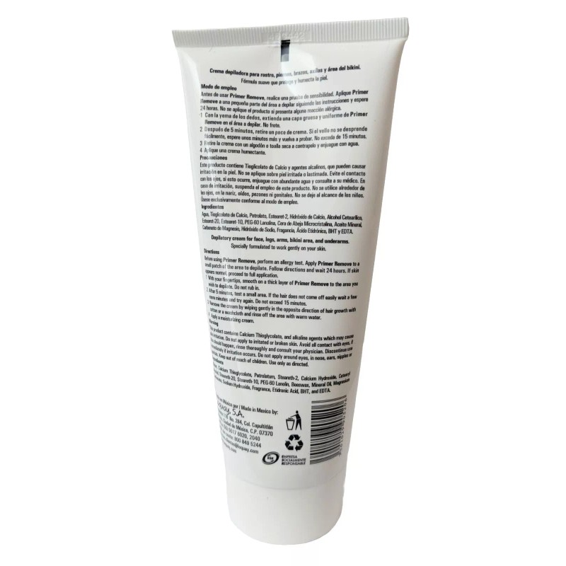 LOQUAY: Primer Remover Depilatory Cream - Sensitive Skin / Crema