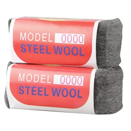 Steel Wool, 2 Rolls 0000 Steel Wool, Can be Cut to Size, Cleaning Plastic Blinds, for Filling Holes and Cracks in Walls, for Cleaning and Polishing