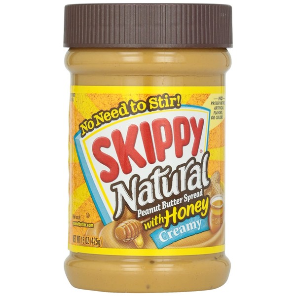 Skippy Peanut Butter, Honey Creamy, 15 oz