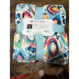 Global Artist Collection New!! Global Artist Collection Jessi Raulet Etta Vee LLC 50”x72” Fleece Throw