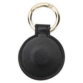 Round Magnetic Hat Clip Free Your Hands PU Leather Hat Clip for Travel On Bag Handbag Luggage Tote Backpack Black