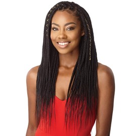 MULTI PACK DEALS! Outre Synthetic Hair Crochet Braids X-Pression Braid Natural Tips Medium Box Braid 26" (1-PACK, 30)