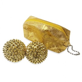 Heo Jun Golden Hand Acupressure Massager (2pc with Pouch) Hand Acupressure Device 2ea