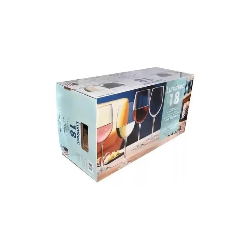Luminarc Juego De Copas Para Vino De 18 Piezas Luminarc