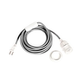 Tadpoles Hanging Pendant Swag Light Cord - Silver | UL Listed | 12 Feet Long | Simply Plug Into Outlet | Uses a Basic E-26 Light Bulb - up to 60 Watts | Ideally Use an Industrial Exposed Bulb