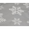 Christmas Table Cloth Silver Cloth With Snowflake Design 52" x