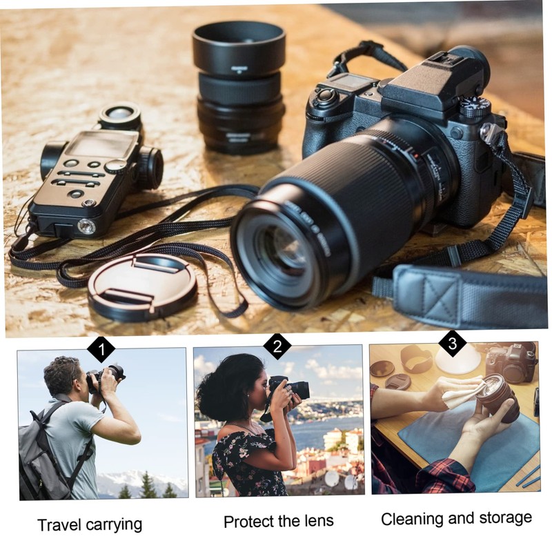 COHEALI 2Pcs Neoprene Camera Lens Pouch for DSLR Lenses Shockproof