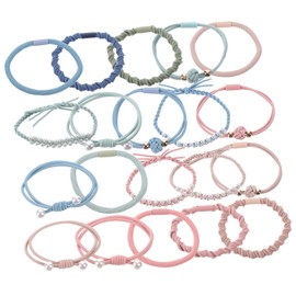 Beavorty Hair Ties Set High Elasticity Scrunchies for Women Versatile Hair Accessories and Bracelets Elegant Design for Daily Use and Special Occasions