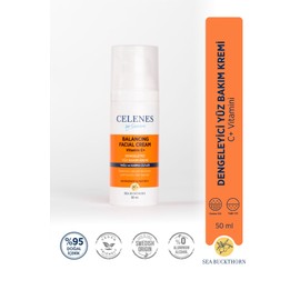 Celenes Sea Buckthorn Dengeleyici Yüz Bakım Kremi Yağlı/Karma Ciltler (50 ml)