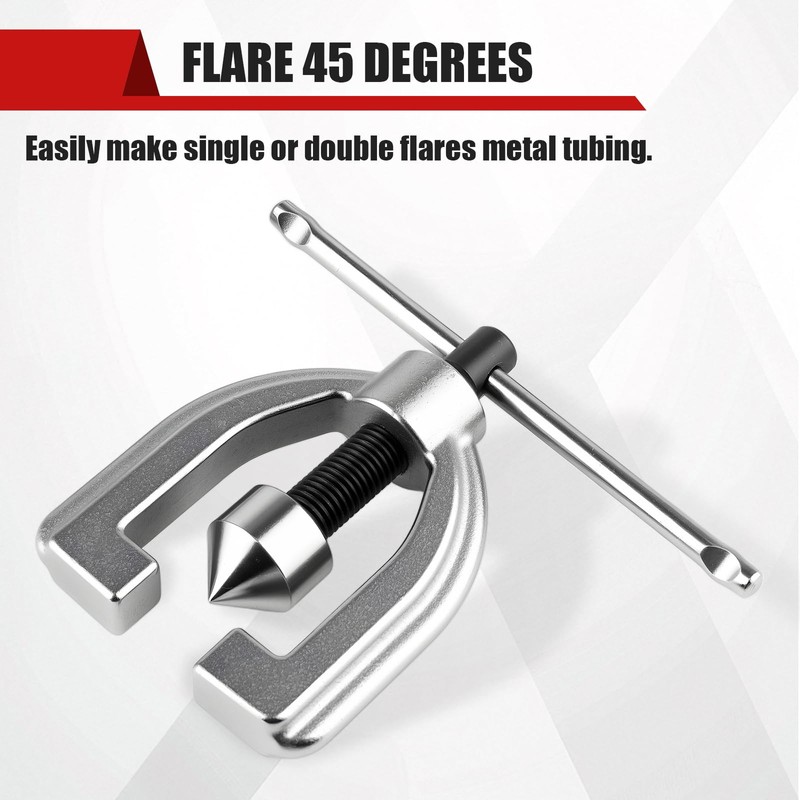Esakoya Brake Line Flaring Tool Kit with 5 Adapters, Flare