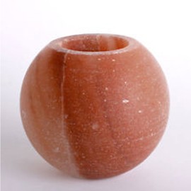 Black Tai Salt Co.'s 100% Himalayan Salt Apple Shaped Candle Holder 4 Pack!