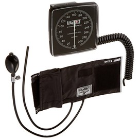Graham-Field V222B Wallmax - Esfigmomanómetro aneroide, puño negro y placa frontal, adulto, sin látex                                                 