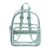 FIYUK Clear Backpack See Through Waterproof Book bag Casual Daypack
