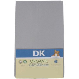 DK Glovesheet Organic Fitted Sheet For Bedside Crib Mattress - Grey