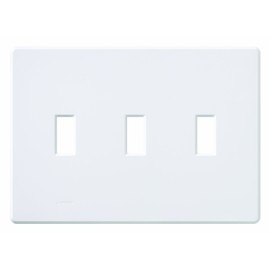 Lutron FG-3-WH Fassada - Placa de pared (3 bandas), color blanco