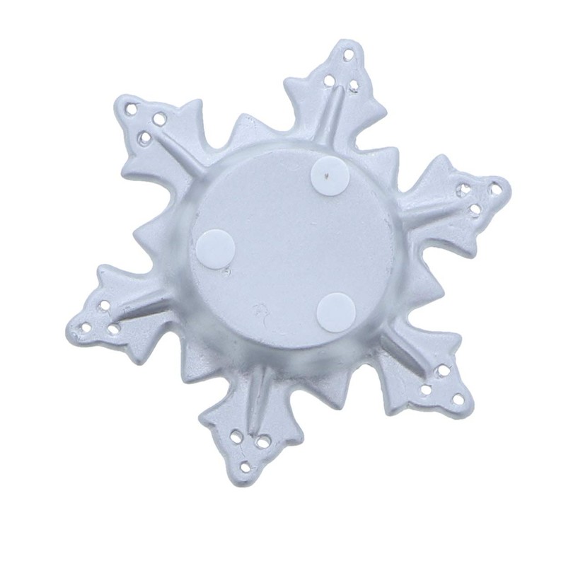 Li'Shay Silver Ceramic Snowflake Tealight Holder (1 Pack)