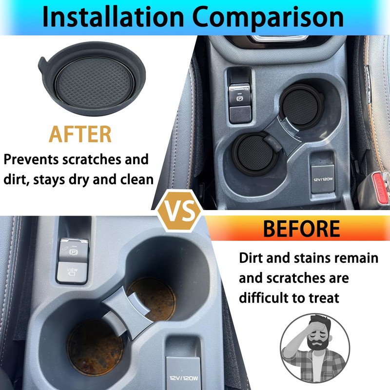 CIMOF Center Console Liner Fits Subaru Forester Accessories 2025, Cup