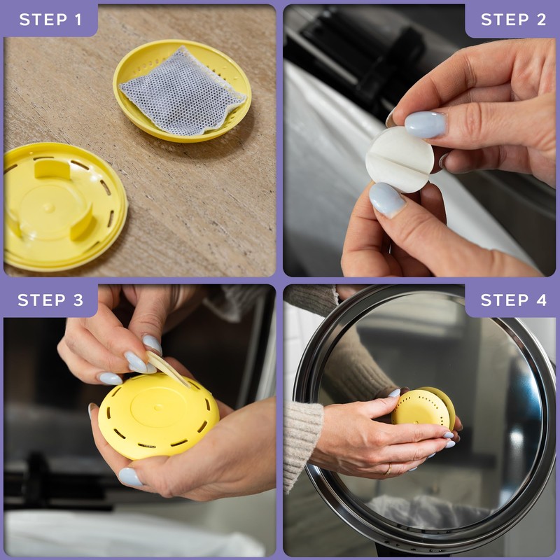 Odopur Scented Charcoal Odor Deodorizer with Reusable Casing, Lavender