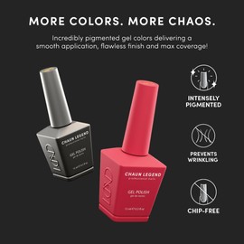 Chaun Legend Gel Nail Polish | Sun Risin' LG5161 (neon yellow) | Soak Off UV LED Cure Gel Polish High Gloss 15ml