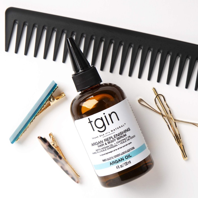 tgin Argan Replenishing and Hair Body Serum for Natural Hair,