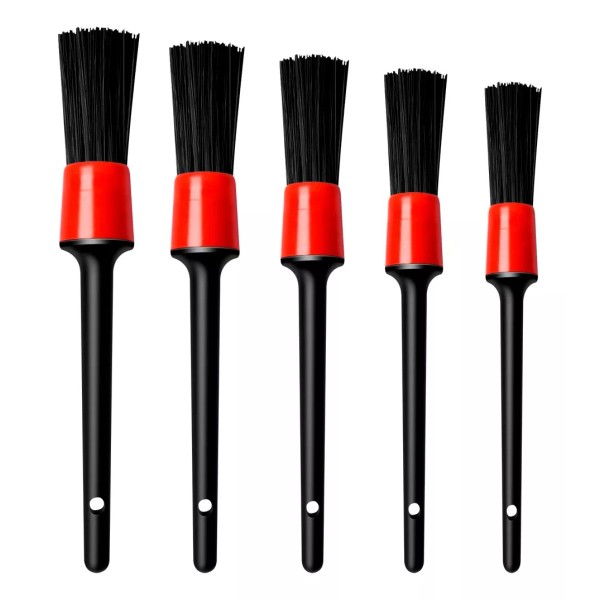 Mercader Digital Set 5 Brochas Limpieza Detallado Automotriz Cepillo Coche