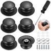 SPOKKI Set of 6 Bakelite Pot Lid Handles Universal Knobs