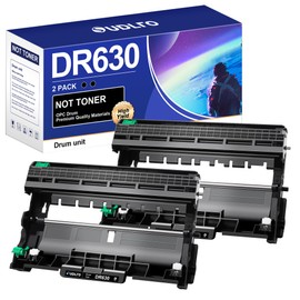 DR630 Drum (Not Toner) - Replacement Compatible for Brother DR-630 Drum Unit for Brother HL-L2300D HL-L2340DW HL-L2360DW HL-L2380DW DCP-L2540DW DCP-L2540DW MFC-L2705DW MFC-L2707DW Printer (2 Black)