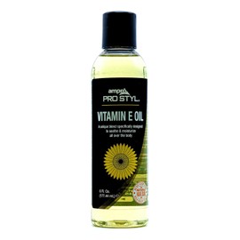 Ampro Pro Styl Aceite de Vitamina E - Ideal para cabello y piel seca -Revitaliza hebras cansadas y dañadas. - Restaura niveles de humedad - 177 ml