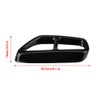 Tailpipe Cover, 2-Piece Car Stainless Steel Black Exhaust Tailpipe End