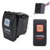 Marine Rocker Switch - Camera Switch with Pre-Wired Backing Orange/Amber