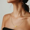 VGROSIA 18K Initial Necklace For Women Gold, Dainty Necklaces For