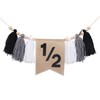 1/2 High Chair Banner - 1/2 Birthday Decorations,Half Way To
