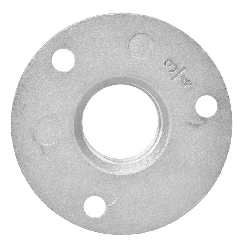 10PCS DN20 3-Holes Flange Base Pipe Fittings Aluminum Alloy Threaded