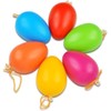 Plastic Eggs Colourful 4.5 x 6 cm Pack of 12
