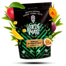 Verde Mate Green Mango & Maracuya 0,5kg | Früchte-Mate-Tee | Der exotische Geschmack des Mate Tees | Kraft der Erfrischung | Natürliche Anregung | Mate Tee aus Brasilien | 500 g