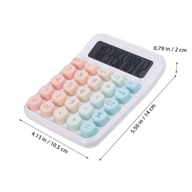 Operitacx Mechanical Calculator Basic Office Desk Accessory Cute Colors and Strong Build