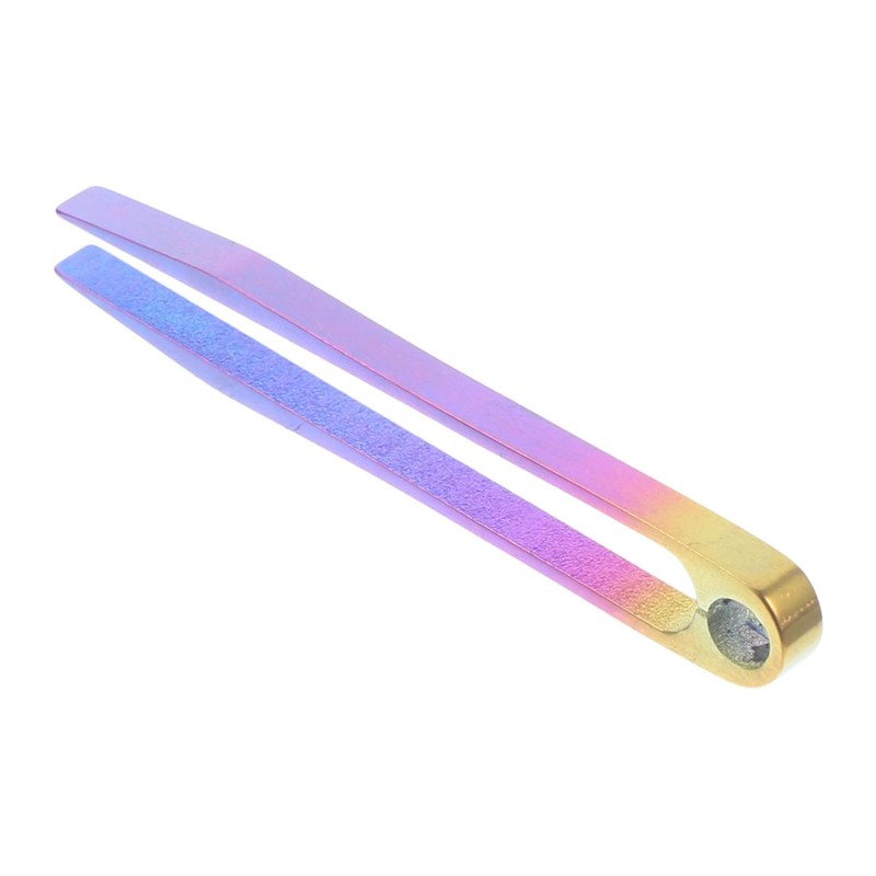 DOITOOL 5pcs Titanium Tweezers Camping Gear Keychain for Travel Outdoor