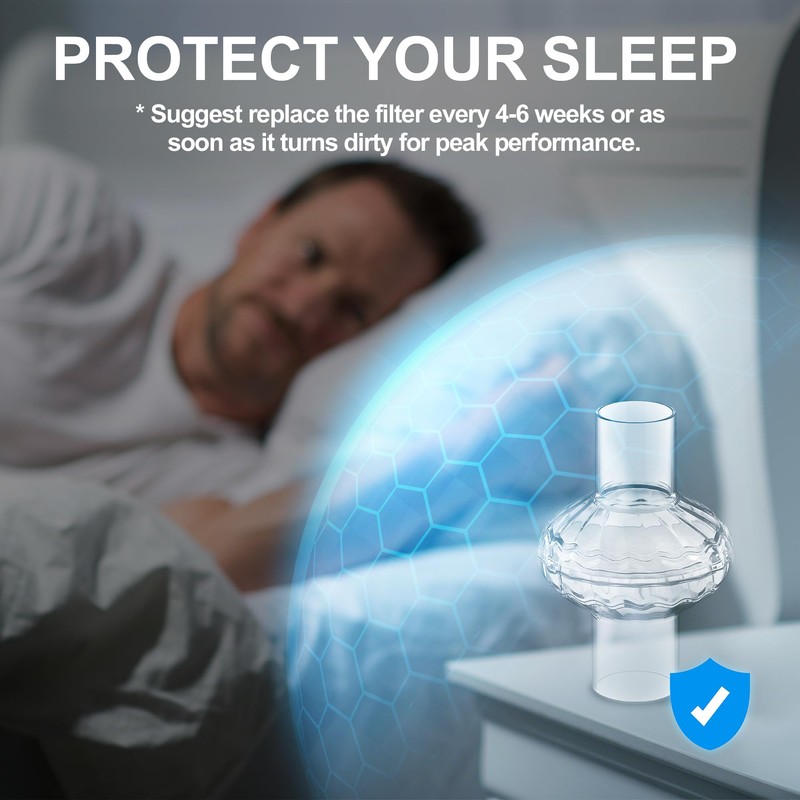 Pack of 9 Cpap Inline Filter, Viral Inline Output Filter,