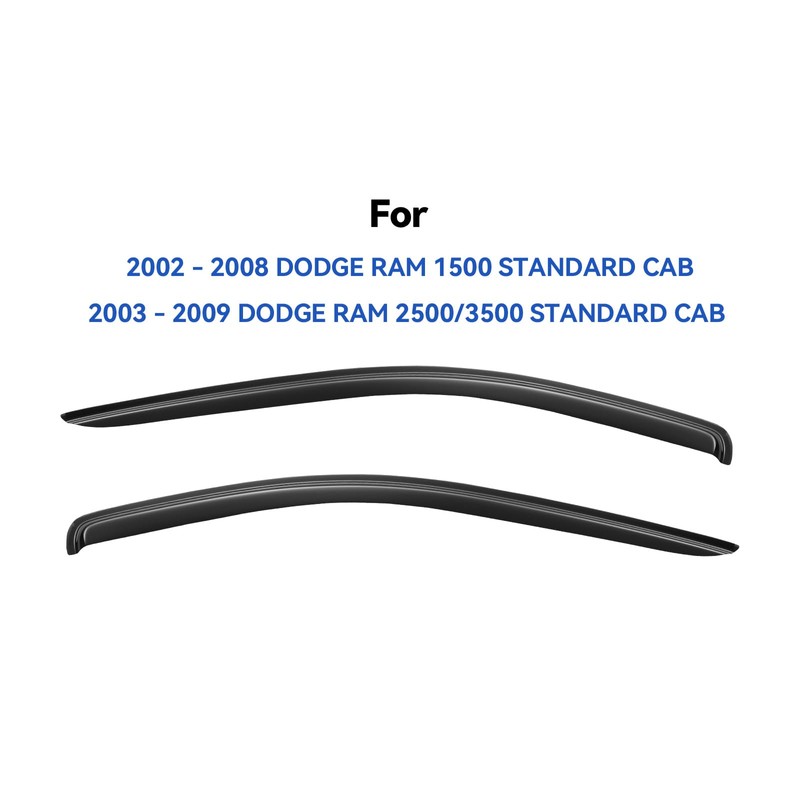 Window Visors Rain Guards Shield for 2002-2008 Dodge Ram 1500