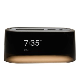 Loftie Smart Alarm Clocks for Bedrooms - Sound Machine Smart Alarm Clock w/Light, Bluetooth Speaker, White Noise, Nature Sound, Nightlight, Blackout Mode Alarm Clock, Smart Clock (Steel)
