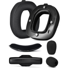 A40 TR Mod Kit – defean Replacement Earpads and Headband Compatible with Astro Gaming A40 TR Headset,Ear Cushions, Upgrade High-Density Noise Cancelling Foam, Added Thickness (Black Breathable Fabric)