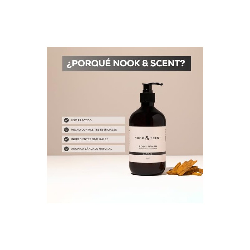 Body Wash Santal | 500 ml | Limpieza e Hidratación