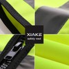 XIAKE 5 Pockets High Visibility Reflective Safety Vest for Men