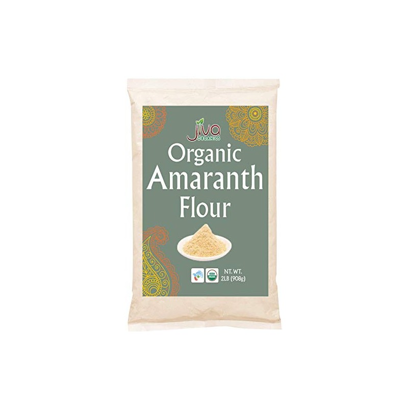 Jiva Organics Organic Amaranth Flour 2 Pound Bulk Bag -