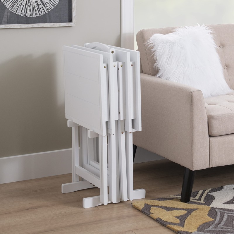 Powell Gemma Tray Table, White